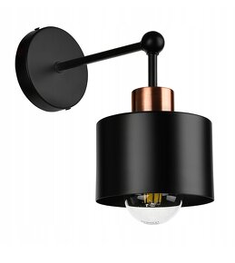 Nástenná lampa Loft black - 2