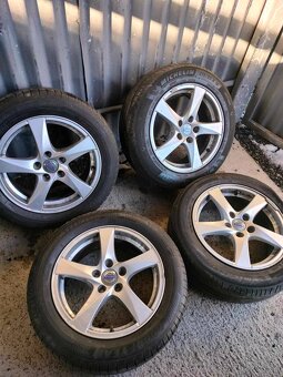 4ks alu disky orig. Volvo 5x108 r16 pneu 215/55 r16 6mm - 2