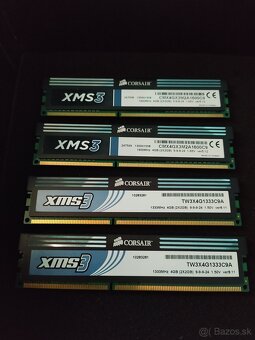 4x2GB DDR3 CORSAIR 1600MHz/1333MHz - 2