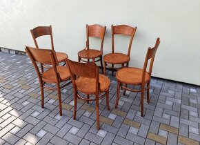 Ohýbané bukové stoličky THONET po renovaci - 2