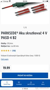 Parkside aku srobovak - 2