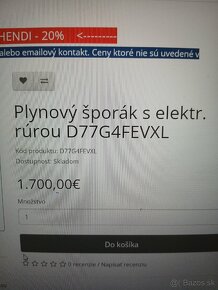 Gastro plynový šporák s elektrickou rúrou DEXION - 2