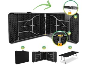 Skladacie stoly 180 cm, 240cm len rozbalene - 2