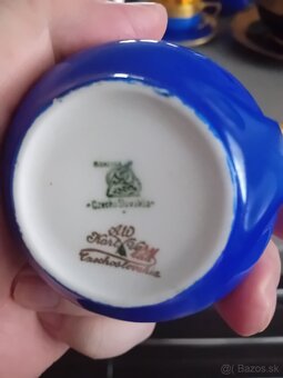 Porcelan 24 karatove zlato vitrinovy stav - 2