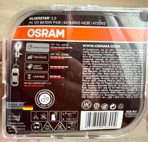 Predam sadu ziaroviek osram silverstar 2.0 H4 12V - 2