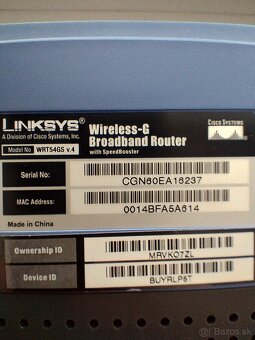 Predam Wifi router Linksys WRT54GS - 2