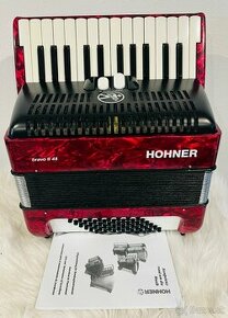 Predám akordeón Hohner Bravo II 48 basový - 2