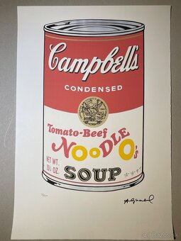 Andy Warhol "Campbells" Limitovaná edícia_Certifikát - 2