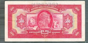 Staré bankovky - 500 korun 1929 SLOVENSKÝ ŠTÁT - 2