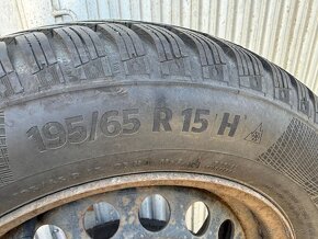 Zimne pneumatiky CONTINENTAL 195/65 R15 na diskoch - 2