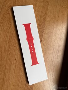 Apple Watch 44/45/46mm RED Sport Band remienok S/M/L - 2