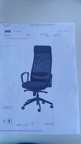 kancelárske kreslo ikea MARKUS 2ks - 2