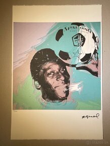 Andy Warhol "Pele" Limitovaná edícia_Číslované_Certifikát - 2