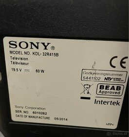 Sony bravia LED TV 32' 81cm - 2