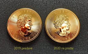 Investičné zlato - Zlatá minca Canadian Maple Leaf 1 oz 2020 - 2