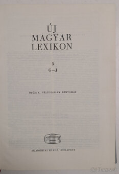 Új Magyar Lexikon 3 G-J - 2