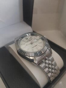 Pánske hodinky Rolex Datejust palm lief motiv biele - 2