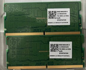 Samsung SO-DIMM 2x16GB = 32 GB DDR5 1Rx8 5600MHz PC5-44800 - 2