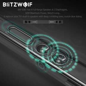 Blitzwolf Pro TV soundbar 60W - nový a zabalený - 2