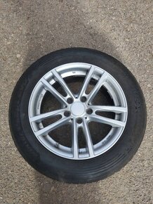 R17" zimní alu kola 5x120 7,5jx17 et32 pneu 98-30% - 2