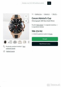 Corum, model Admirals Cup Rose Gold, orig. hodinky - 2