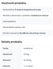 Predam cyklosedacku Thule do 22kg - 2