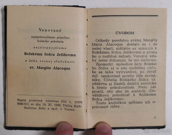 Deväťdňová pobožnosť k Božskému Srdcu Ježišovmu 1949 - 2