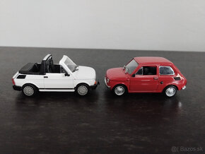 2x Legendarne automobily čssr polski Fiat 126p  1:43 , 1/43 - 2