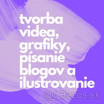 Sociálne siete, marketing, video, grafika - 2