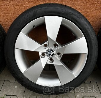 5x112 R17 7J ET49 Škoda + 225/45 R17 GoodYear (2024) - 2