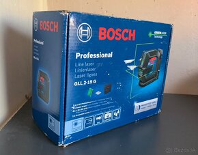 BOSCH GLL 2-15 G zelený křížový laser (nový) - 2