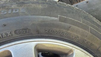 Predám elektróny s pneumatikami 205/60 R15 - 2