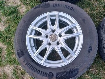 Alu 5x108 r15+letne pneu 195/65 Continental - 2