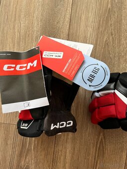 Hokejové rukavice CCM Jetspeed FT6 Pro-Red/Black (11-junior) - 2