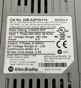 frekvenčný menič Allen Bradley 0,4 kw - 2