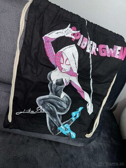 Bavlnený vak na chrbát - Spider-Gwen - 2