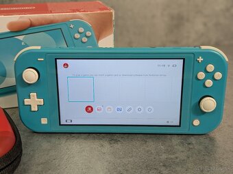 Nintendo Switch lite modré, púzdro a hra Balan Wonderworld - 2