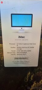 Imac 21.5 A418 2012 late i5 Cpu 8gb ram all in one - 2