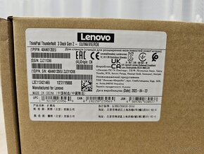 Dok. stanica Lenovo ThinkPad Thunderbolt 3 Dock Gen 2 40AN - 2