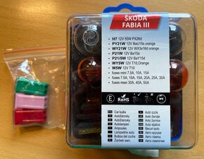 Žiarovky servisný box Škoda Fabia III H7 - 2