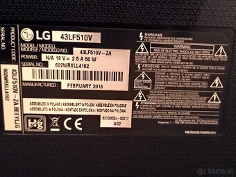 Predám LG 43LF510V v super stave - 2