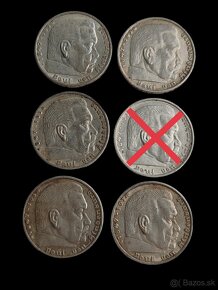 5 Marky 1935 a 1936 rôzne mincovne - 2