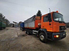 MAN nákladné auto 6x4 - sklápač  +  Kassbohrer príves - 2