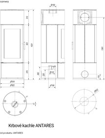 Krbové kachle Antares - 2