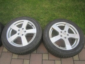 17" AL disky Dezent 112 rozteč so zimnymi pneu 215/55R17 98 - 2