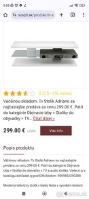 Audio Tv stolík - 2