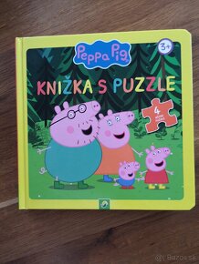 2x Kniha s puzzle Peppa pig a Čarovné jednorožce - 2