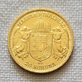 PREDANÁ Zlatá 20 koruna FJI, 1914kb, lepší ročník,super stav - 2