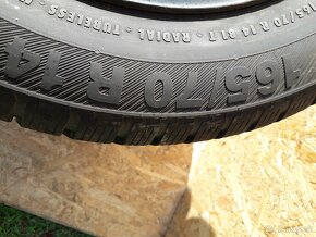 165/70 r14 zimne pneumatiky + disky - 2