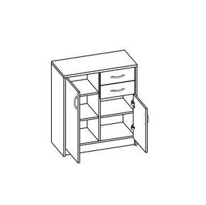 Komoda 2D+2S - 2